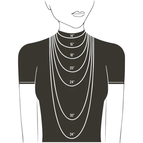 14K Solid White Gold .50mm Wide Box Chain Choker Necklace 13.5" Italy - Picture 5 of 6